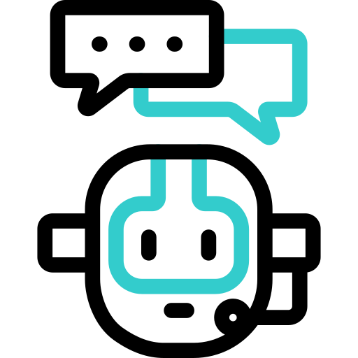 チャットボット Basic Accent Outline icon