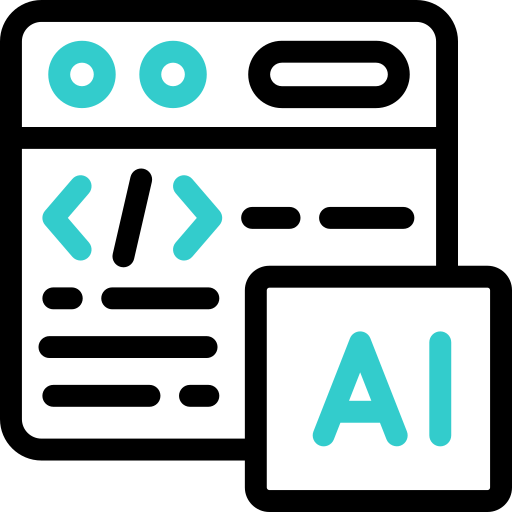 inteligencia artificial Basic Accent Outline icono