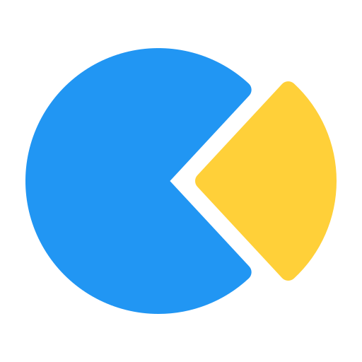 Pie chart Generic color fill icon