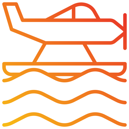 수상 비행기 Generic gradient outline icon