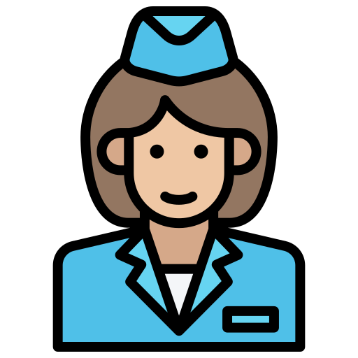 stewardess Generic color lineal-color icoon