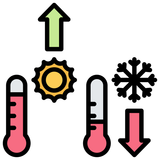 temperatura Generic color lineal-color ikona