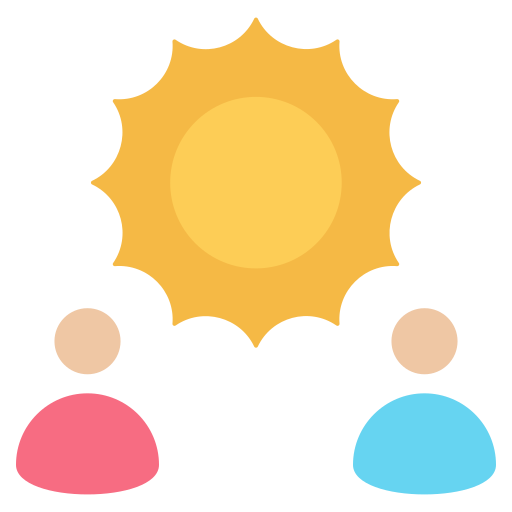 Солнечные ванны Generic color fill иконка