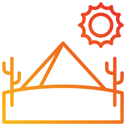 Desert Generic gradient outline icon
