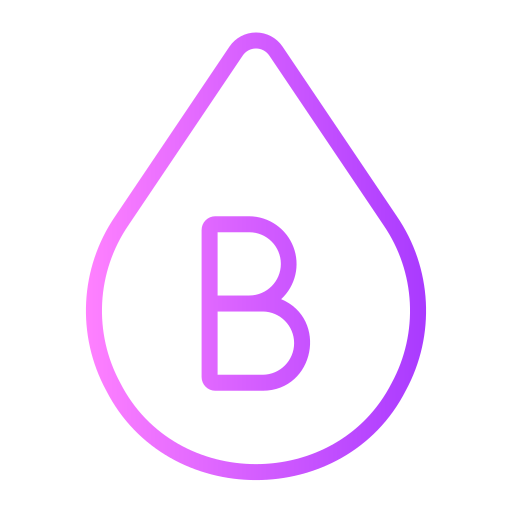 Blood type b Generic gradient outline icon