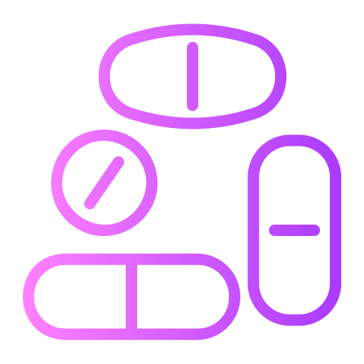 薬 Generic gradient outline icon