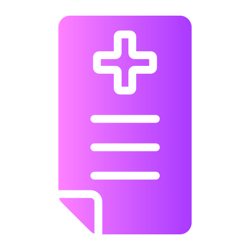 Medical prescription Generic gradient fill icon