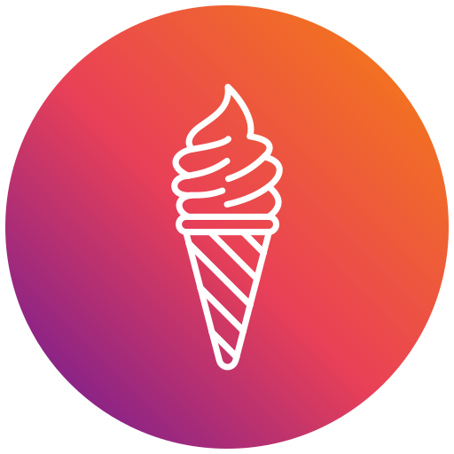 Ice cream Generic gradient fill icon
