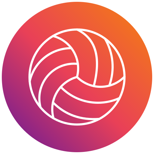 volleybal Generic gradient fill icoon