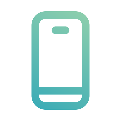 telefon komórkowy Generic gradient outline ikona