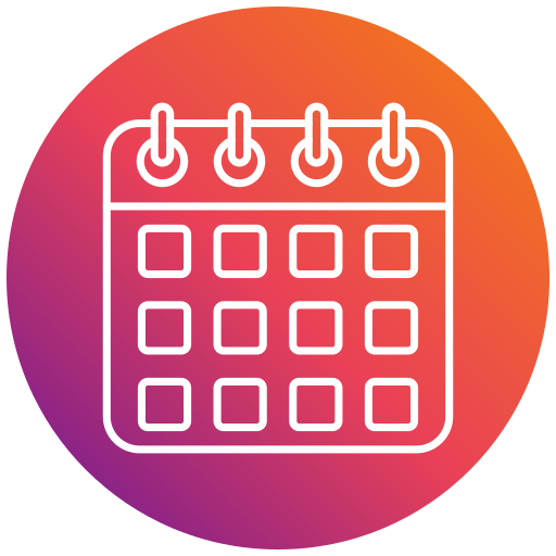 Calendar Generic gradient fill icon