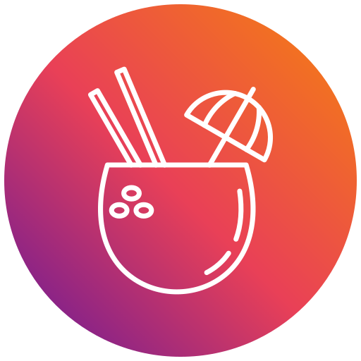 Coconut drink Generic gradient fill icon