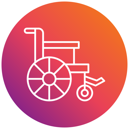 Инвалидная коляска Generic gradient fill иконка