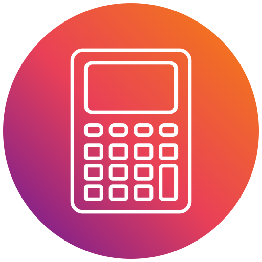 Calculator Generic gradient fill icon