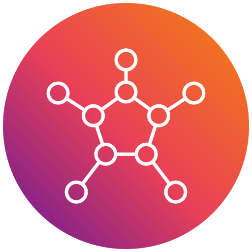 Molecules Generic gradient fill icon