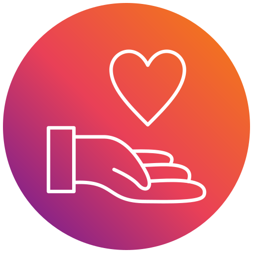 Give heart Generic gradient fill icon
