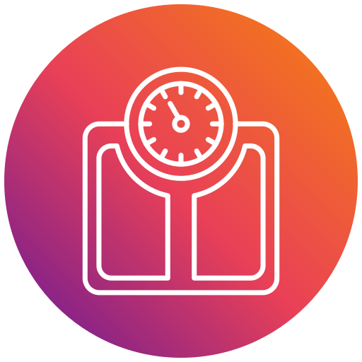 Weight scale Generic gradient fill icon