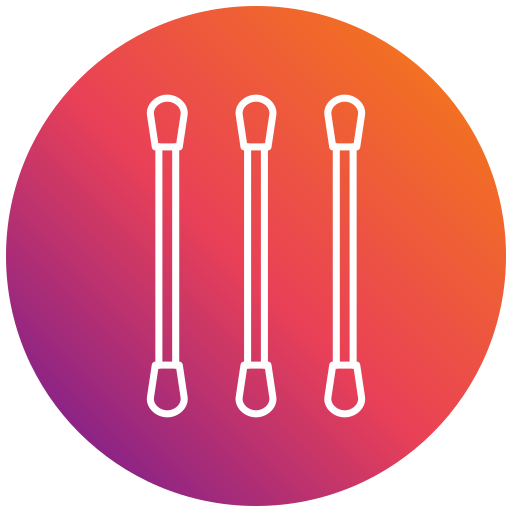 Cotton buds Generic gradient fill icon