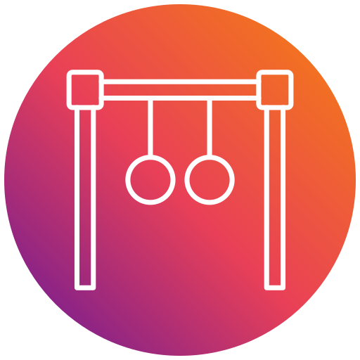 Gymnastic rings Generic gradient fill icon