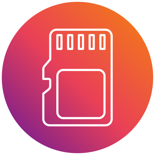 Memory card Generic gradient fill icon