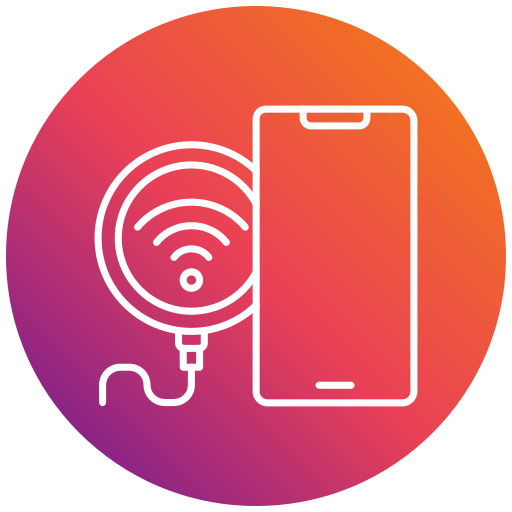 Wireless charger Generic gradient fill icon