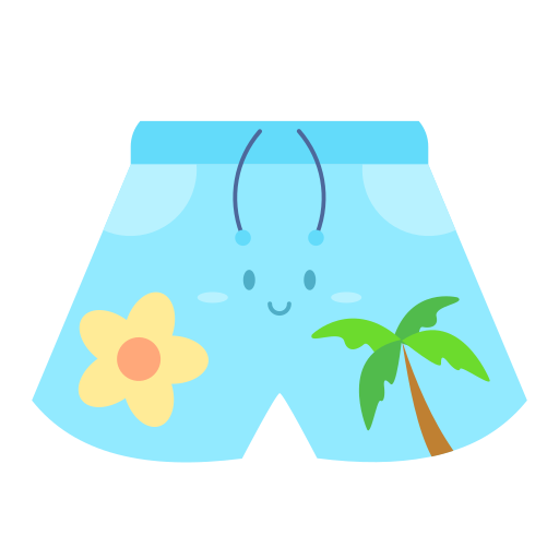 shorts de baño Generic color fill icono
