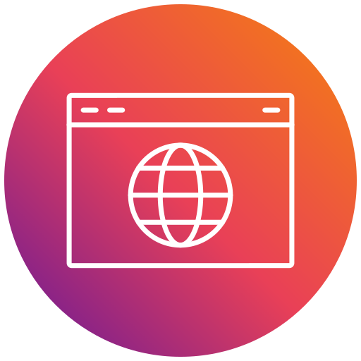 browser Generic gradient fill icon