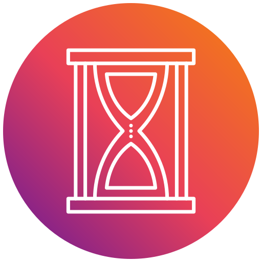 reloj de arena Generic gradient fill icono