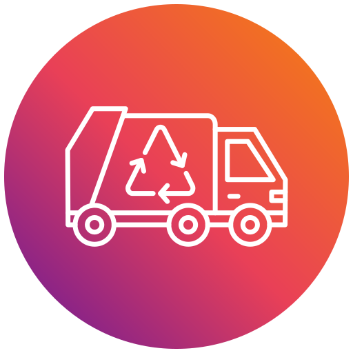 Garbage truck Generic gradient fill icon