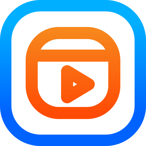 video Generic gradient outline icon