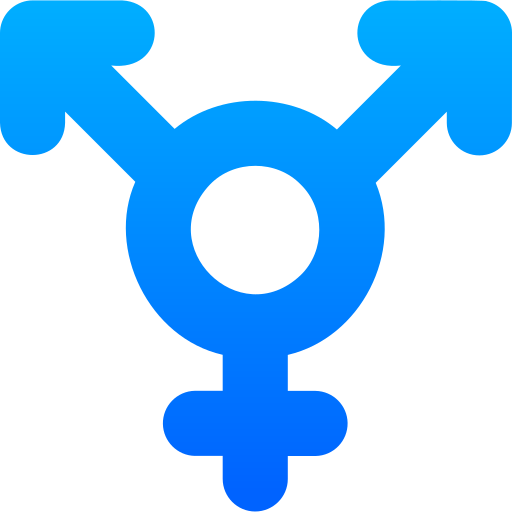 남성 여성 Generic gradient outline icon