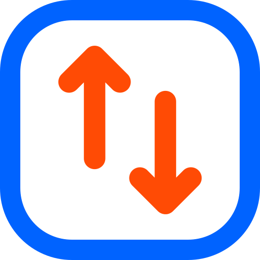 위쪽 및 아래쪽 화살표 Generic color outline icon