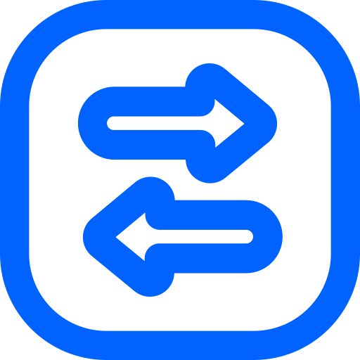 Left and right Generic color outline icon