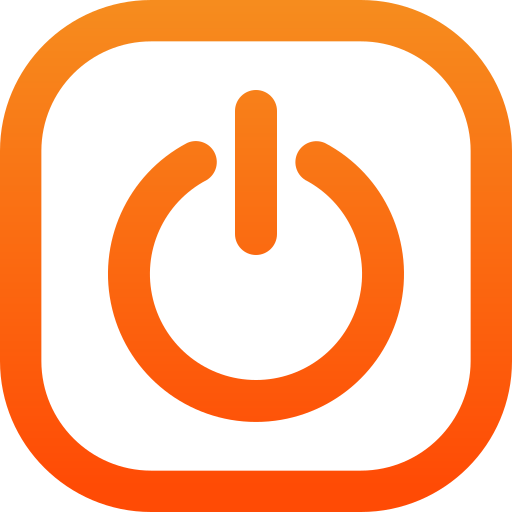 Power button Generic gradient outline icon