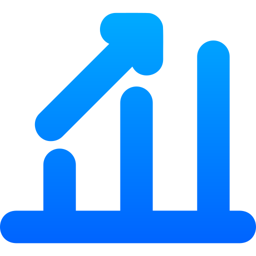 statistiek Generic gradient outline icoon