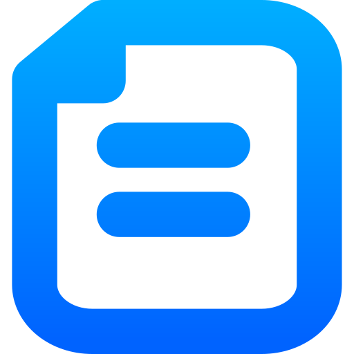 gevouwen document Generic gradient outline icoon