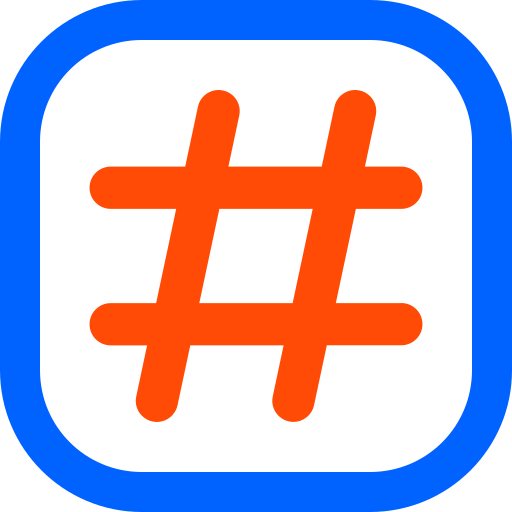 hashtag Generic color outline icono