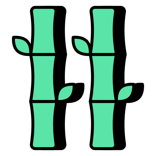 대나무 Generic color lineal-color icon