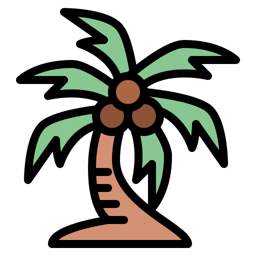 코코넛 나무 Generic color lineal-color icon