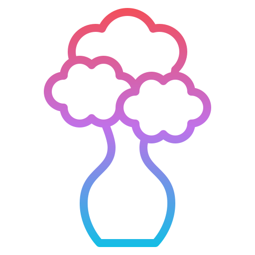 Árbol Generic gradient outline icono