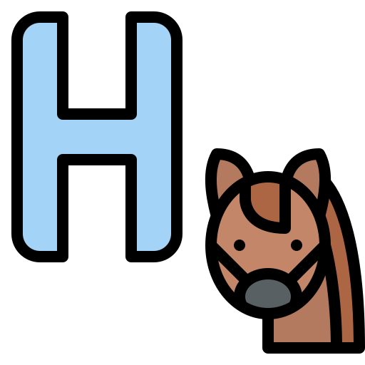 Letter h Generic color lineal-color icon