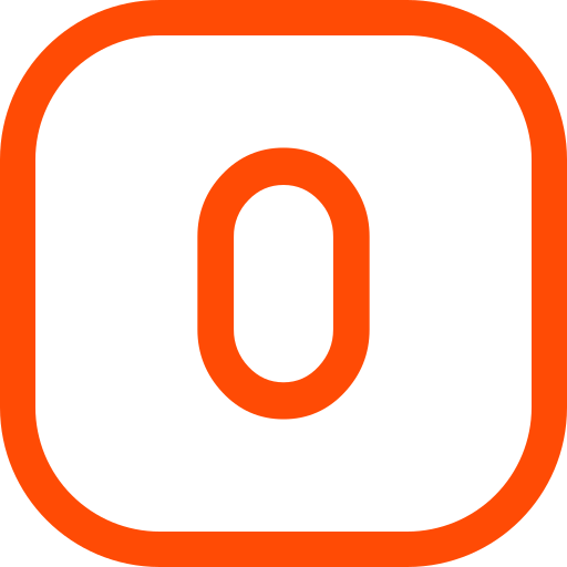 숫자 0 Generic color outline icon