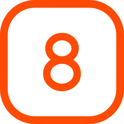 Number eight Generic color outline icon