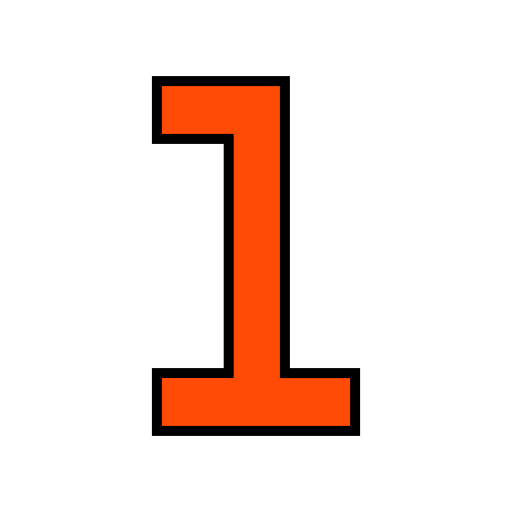 Number one Generic color lineal-color icon
