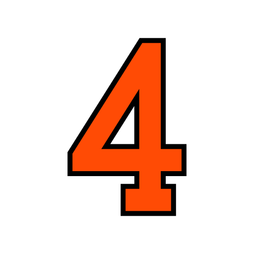 Number four Generic color lineal-color icon