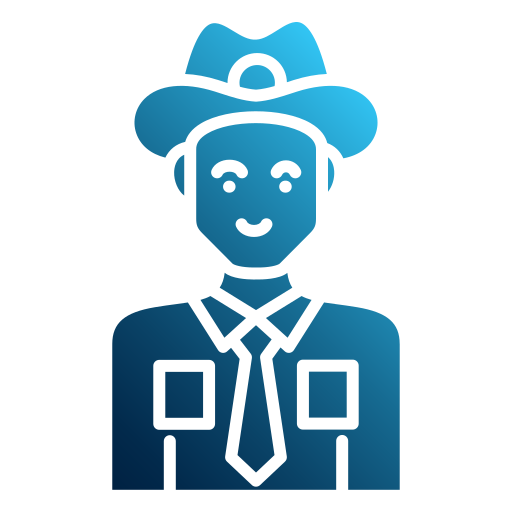 Sheriff Generic gradient fill icon