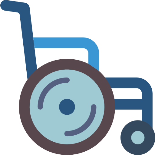 silla de ruedas Basic Miscellany Flat icono