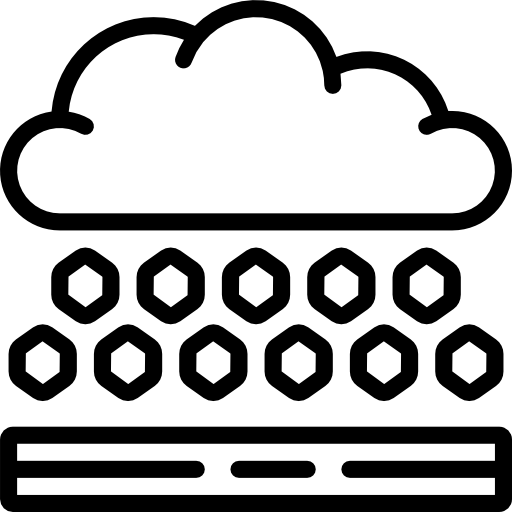 granizo Basic Miscellany Lineal icono