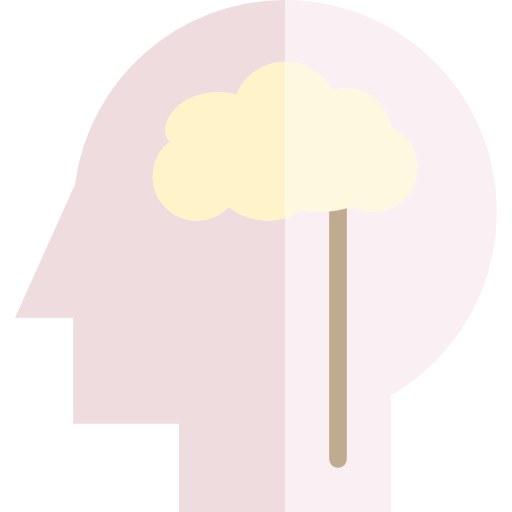 mózg srip Flat ikona