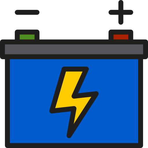 batería srip Lineal Color icono